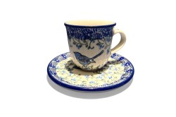 B10 Bunzlau Espresso mokje met schotel 1932X 70ml B10 Tulp Espresso Kop & Schotel 70 ml